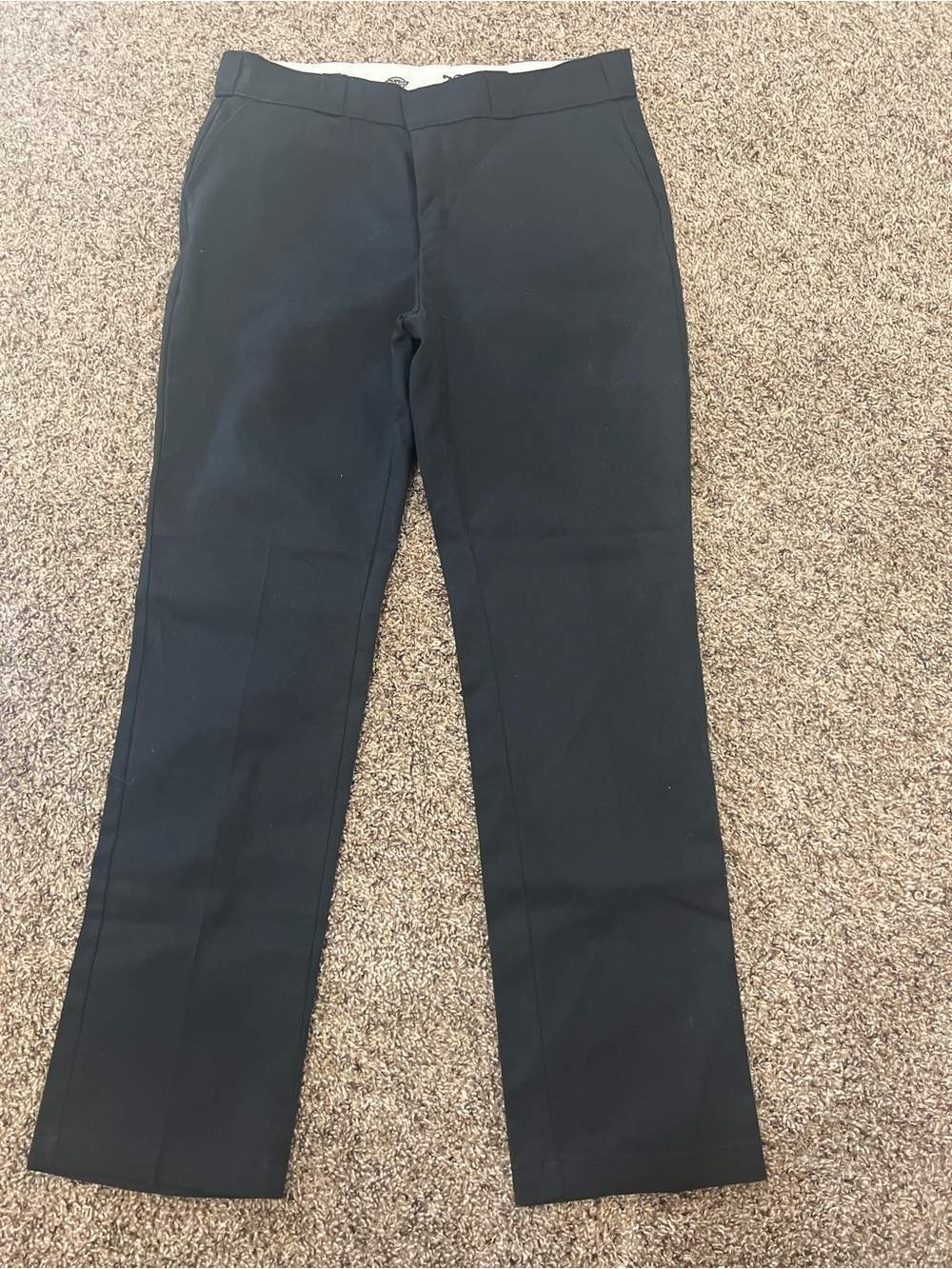 Dickies Men's Black Dress Pants - Tailored Straight Leg